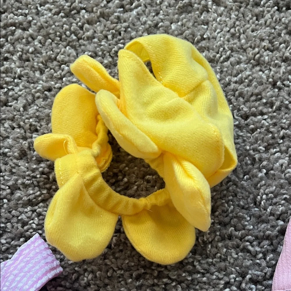 Hallmark Pink and Yellow Bunny Costume Set for Small Pets